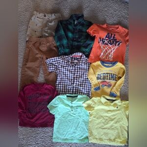 Carters Toddler Boys Assorted Clothing Bundle - 9 Items Size 3T